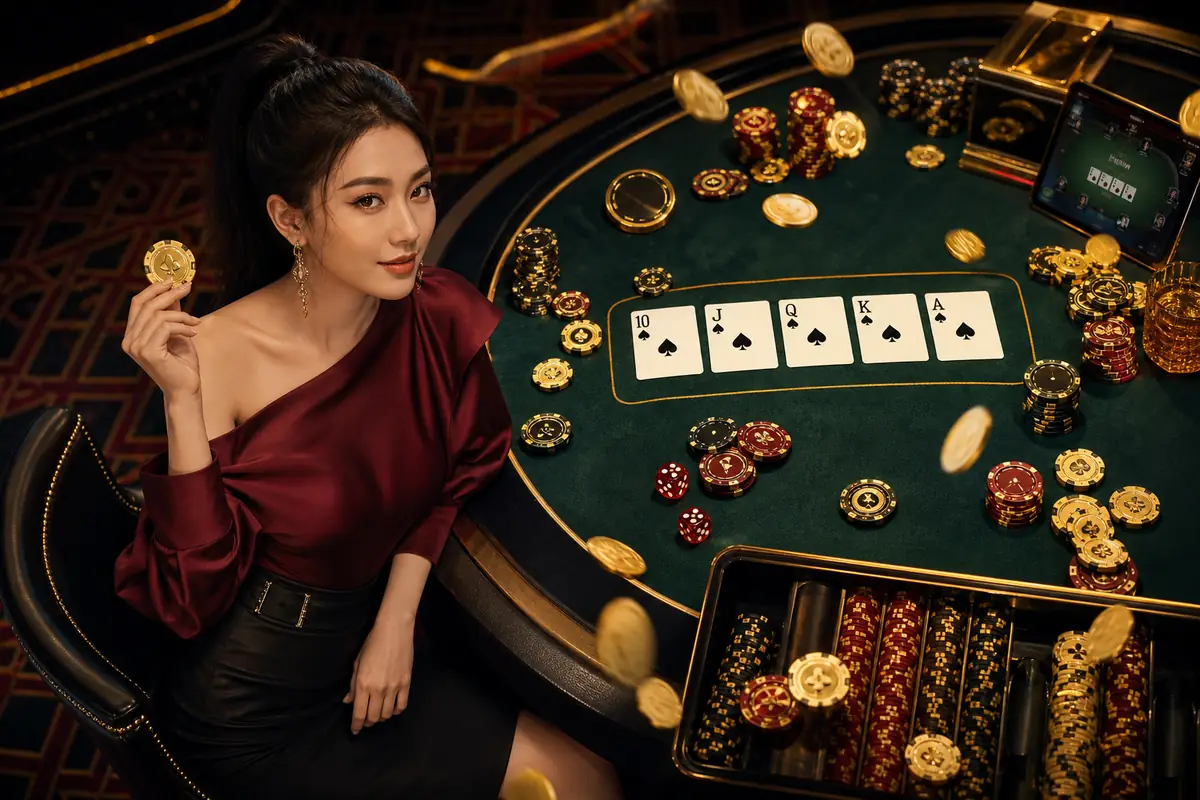 kayagaya live casino dealer baccarat langsung